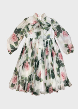 Шовкова сукня Dolce&Gabbana для дітей, фото